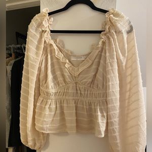 ASTR The Label Cream blouse - size medium